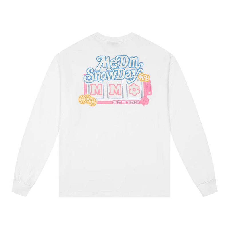 SNOWDAY X MEDM slot machine LS tee