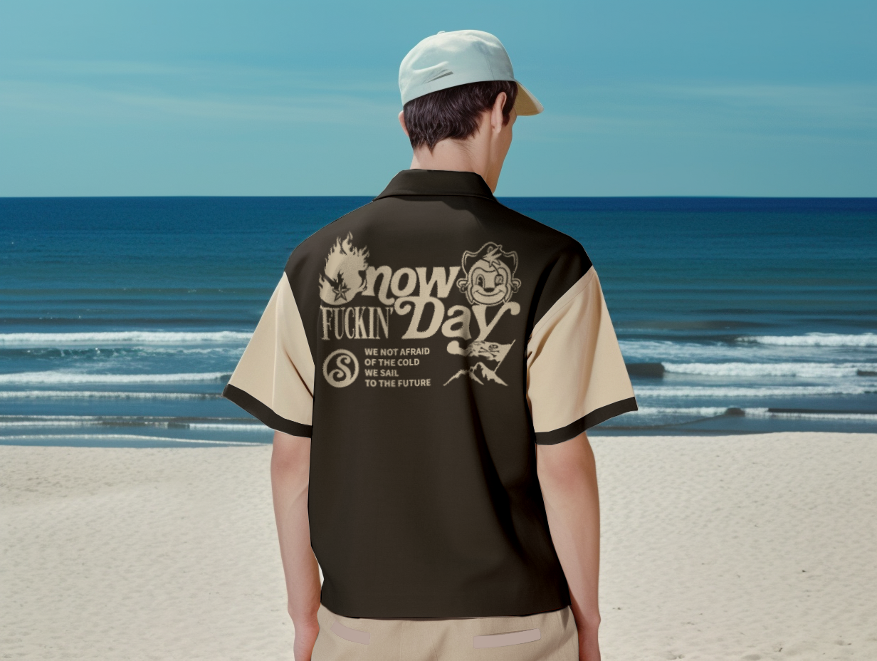 SNOWDAY X STA Pirate bowling Shirt
