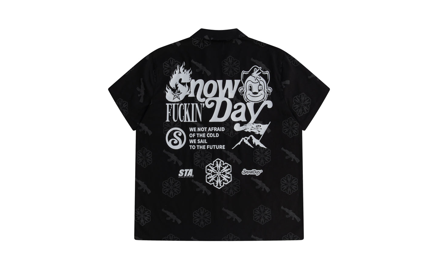 SNOWDAY X STA Full print Cuban Shirt