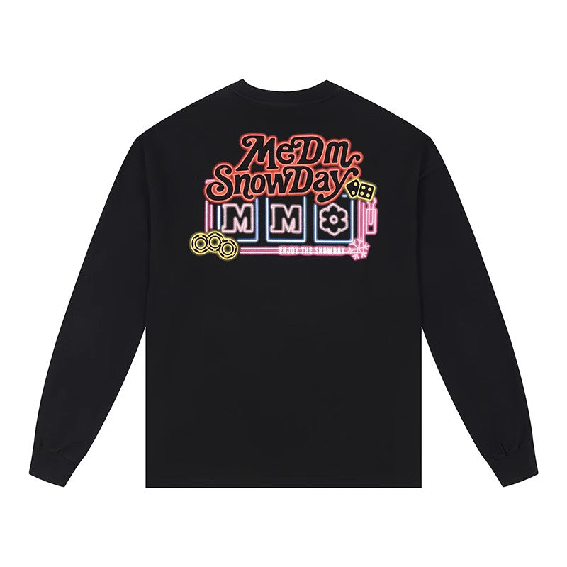 SNOWDAY X MEDM slot machine LS tee