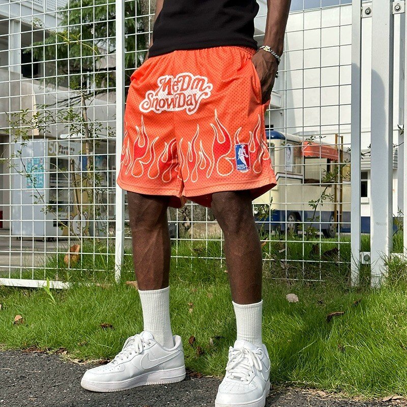 SNOWDAY X MEDM flame mesh Short