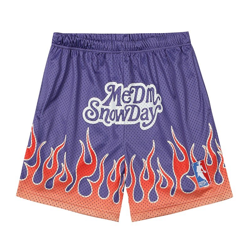 SNOWDAY X MEDM flame mesh Short