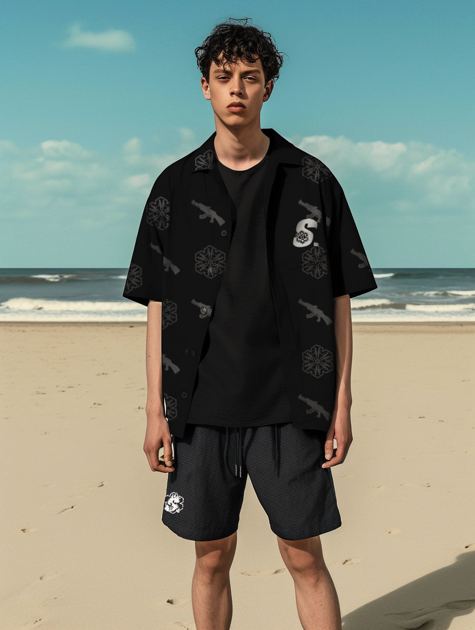 SNOWDAY X STA Full print mesh Short