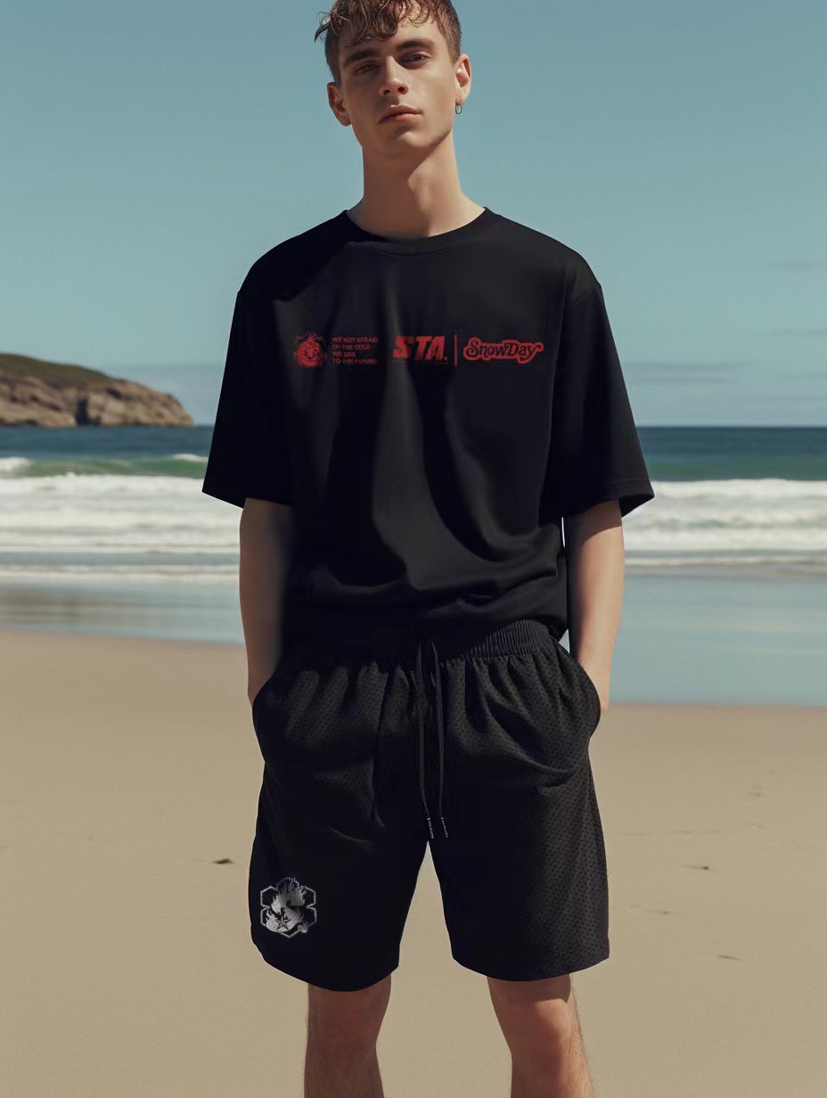 SNOWDAY X STA Full print mesh Short