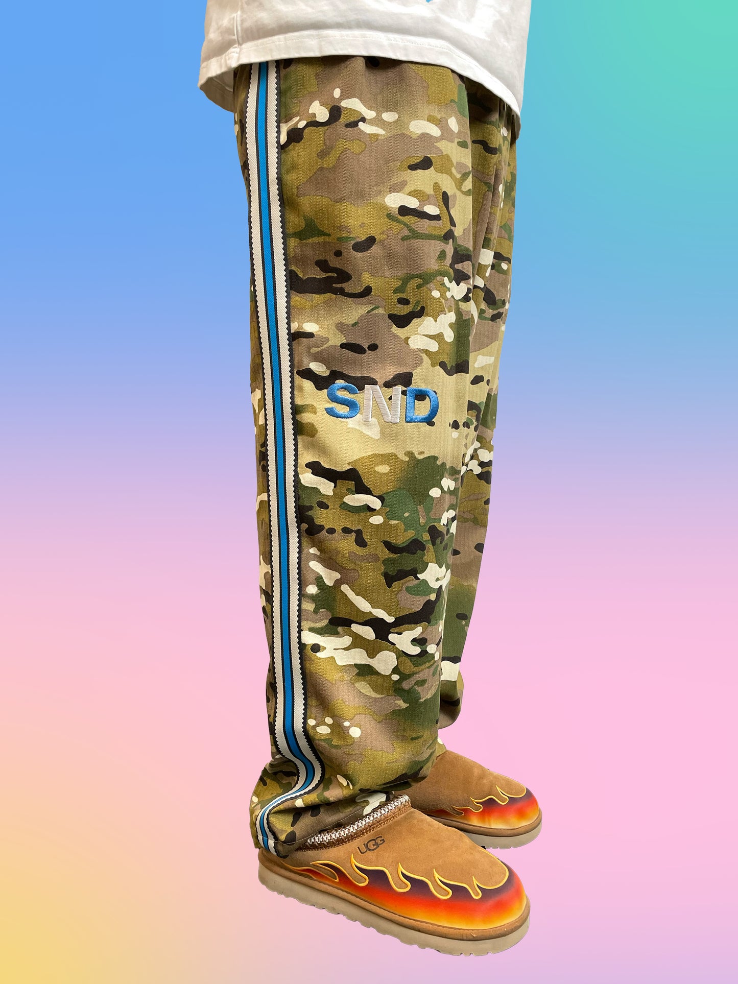SNOWDAY CAMO NYLON TROUSERS