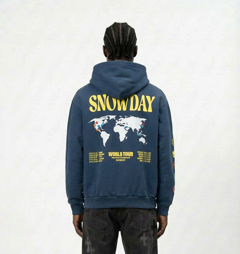 SnowDay Worldtour World Map Hoodie