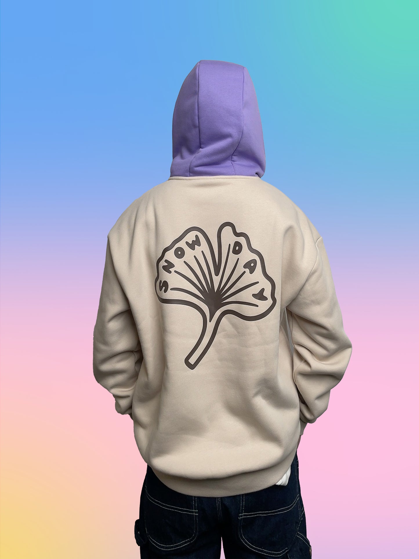 SNOWDAY TWO-TONE PULLOVER HOODIE
