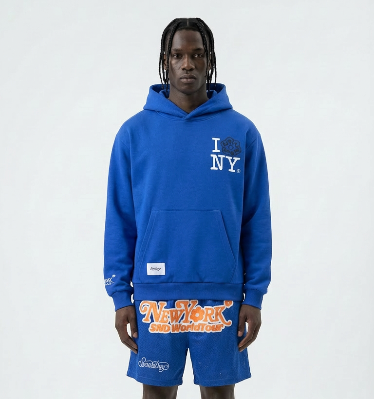 SnowDay "I Love NY" Navy Blue Hoodie