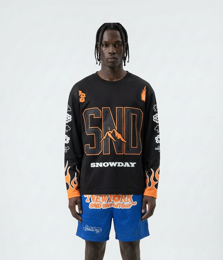 SnowDay Long-sleeve flame Jersey