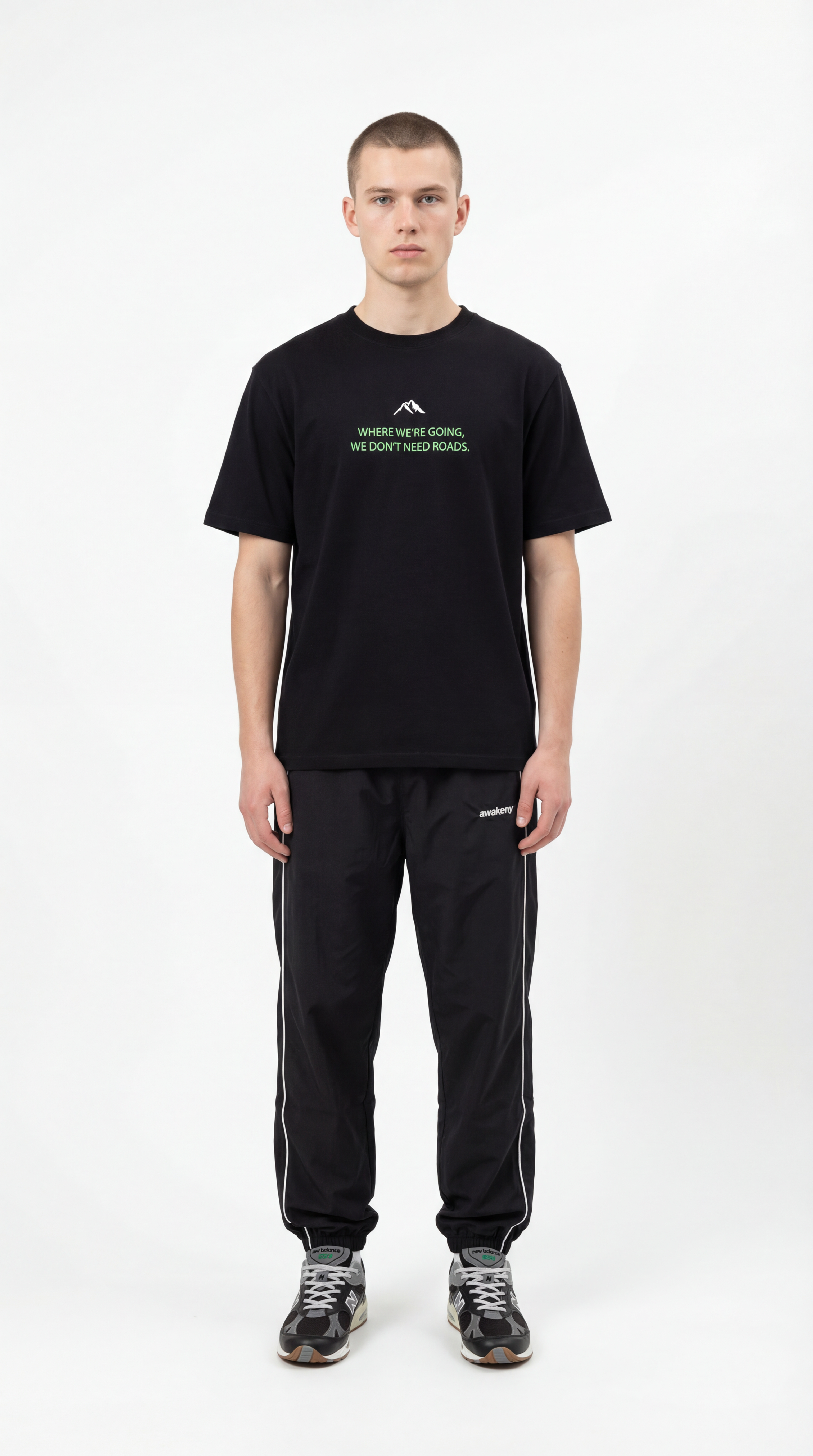 Snowday "Time Circuits" Heavyweight Oversized Tee | Ski-Scoreboard T-Shirt - Black