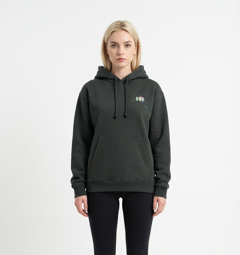 SnowDay Splatter-Drop Cone Hoodie