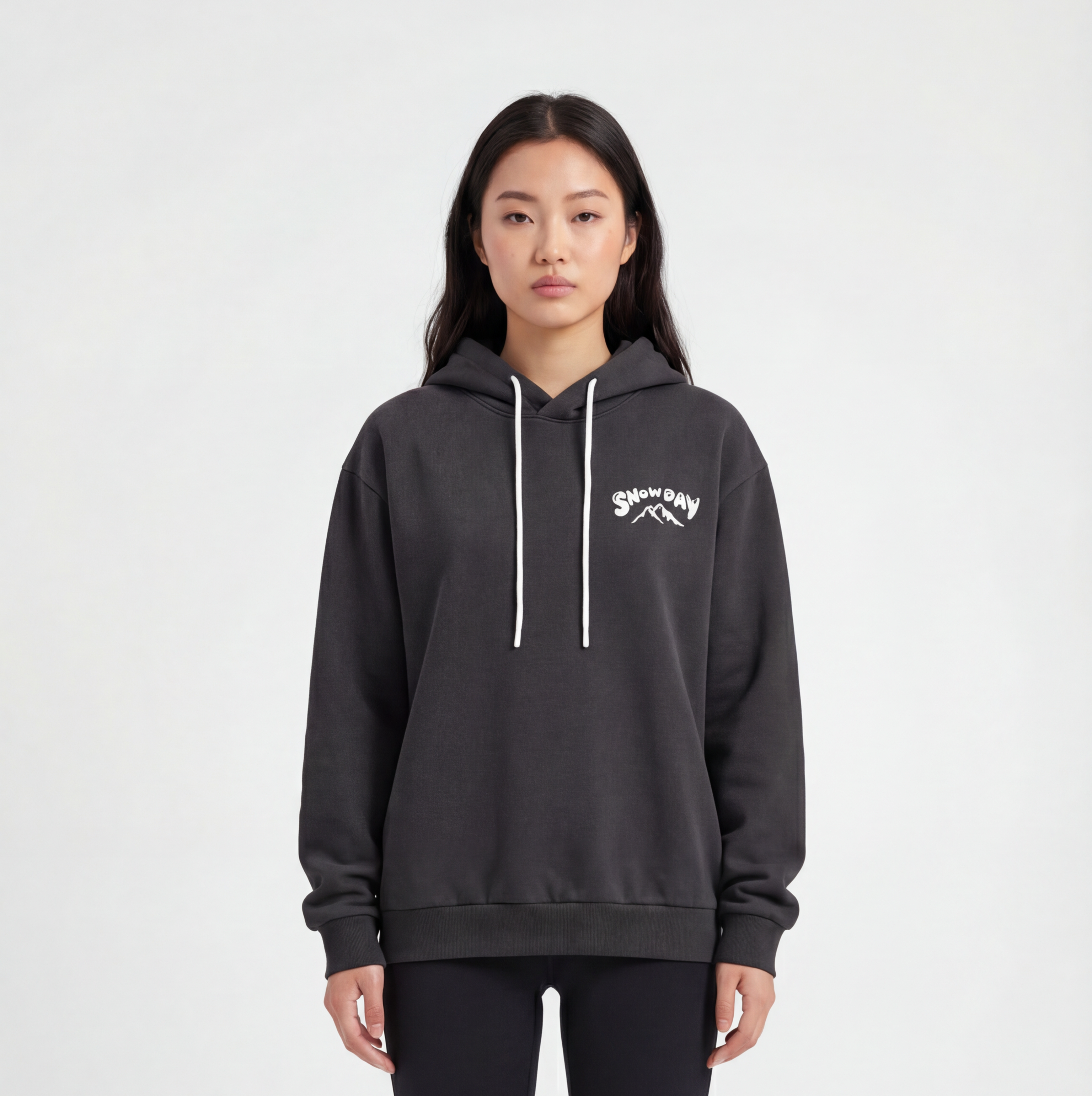 SnowDay Snowmontain Ski-Goggles Hoodie Grey