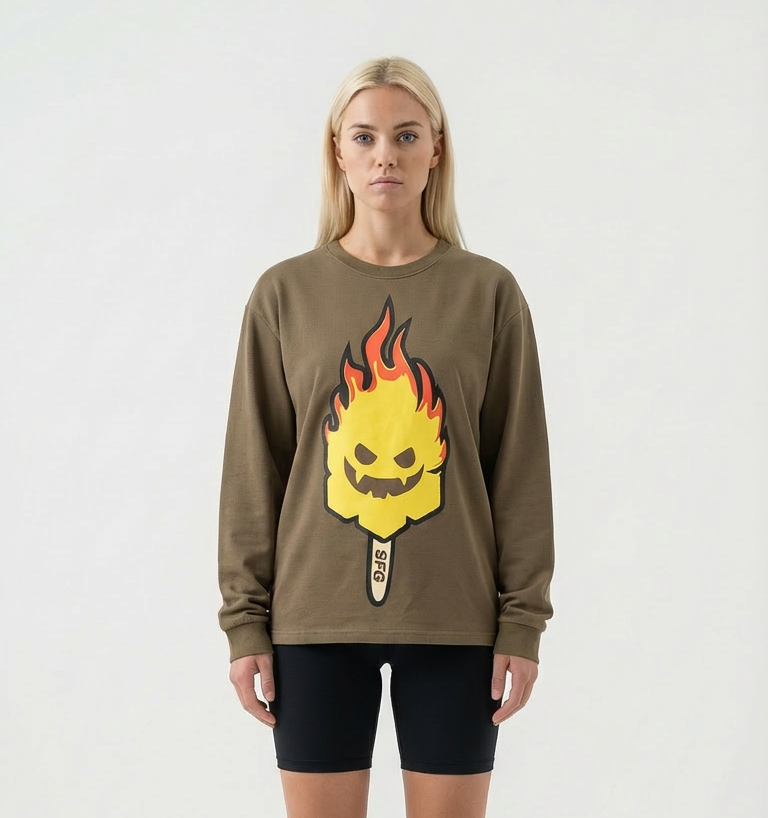 SnowDay SnowFire Gang Black Long-sleeve