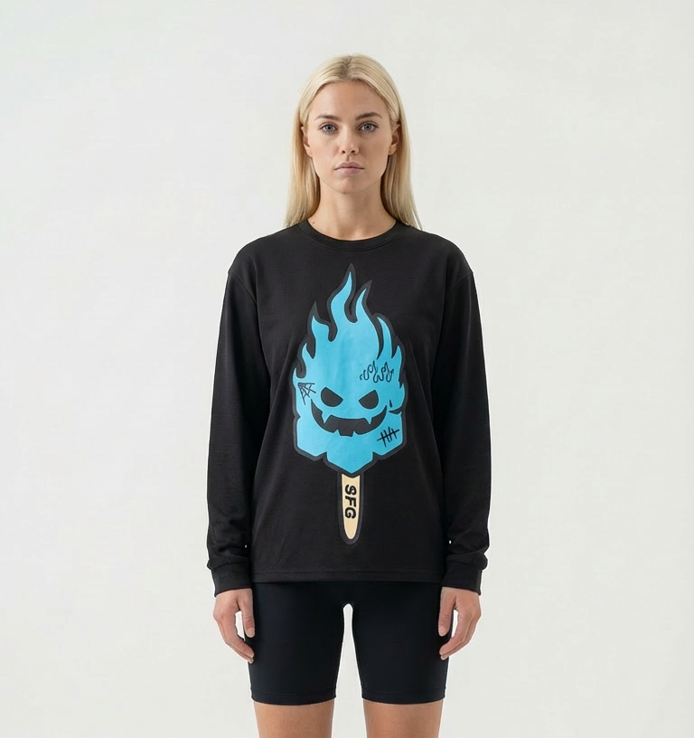 SnowDay SnowFire Gang Black Long-sleeve