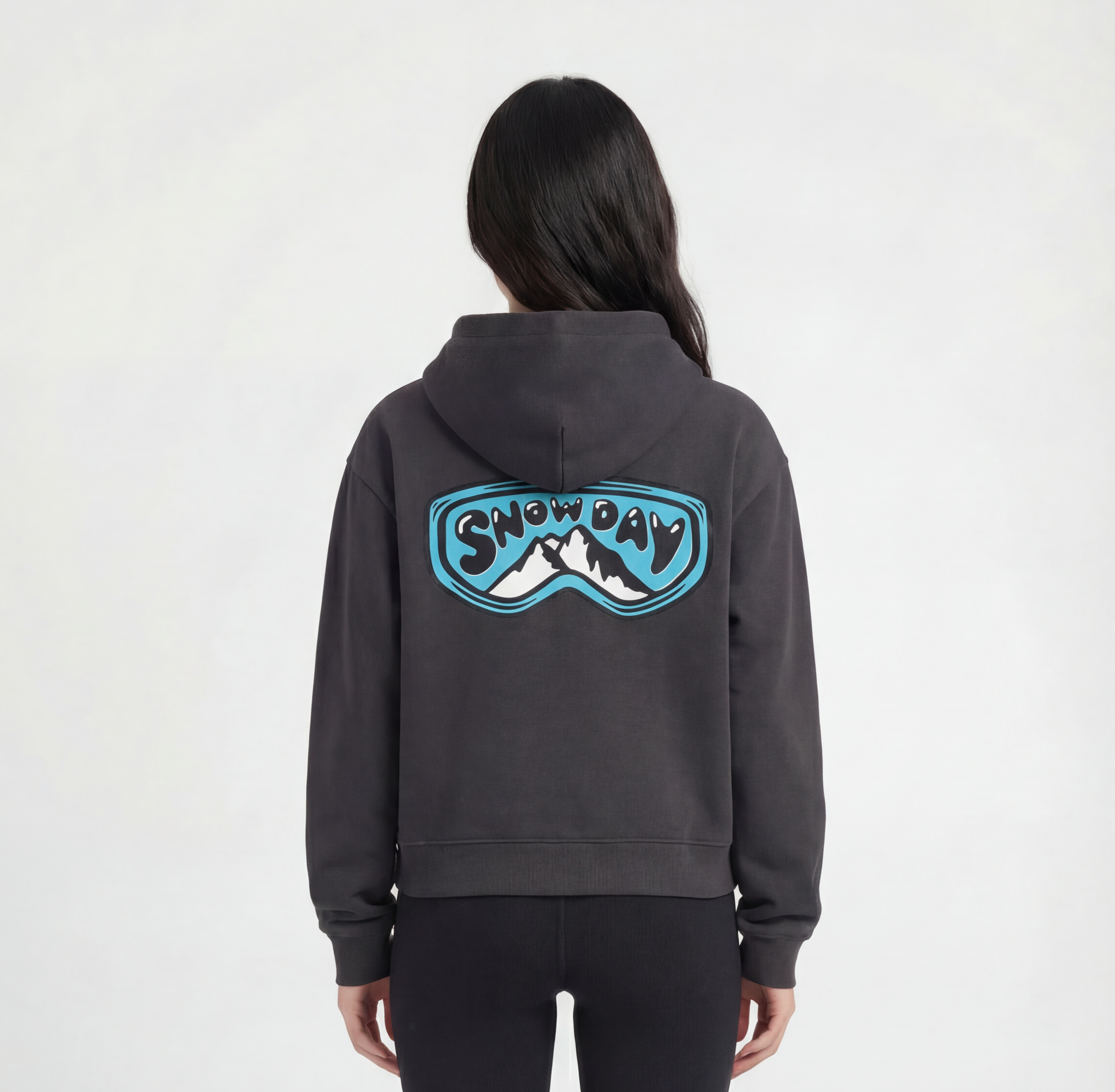 SnowDay Snowmontain Ski-Goggles Hoodie Grey