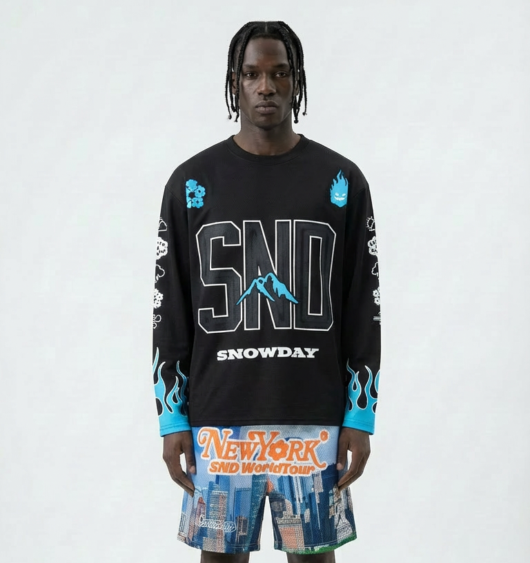 SnowDay Long-sleeve flame Jersey